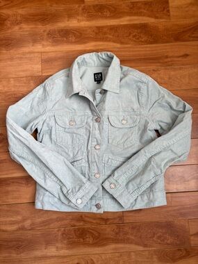 GAP Light Mint Green Denim Jacket - Women's Trucker